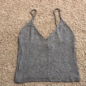 Brandy Melville Gray Crop Top